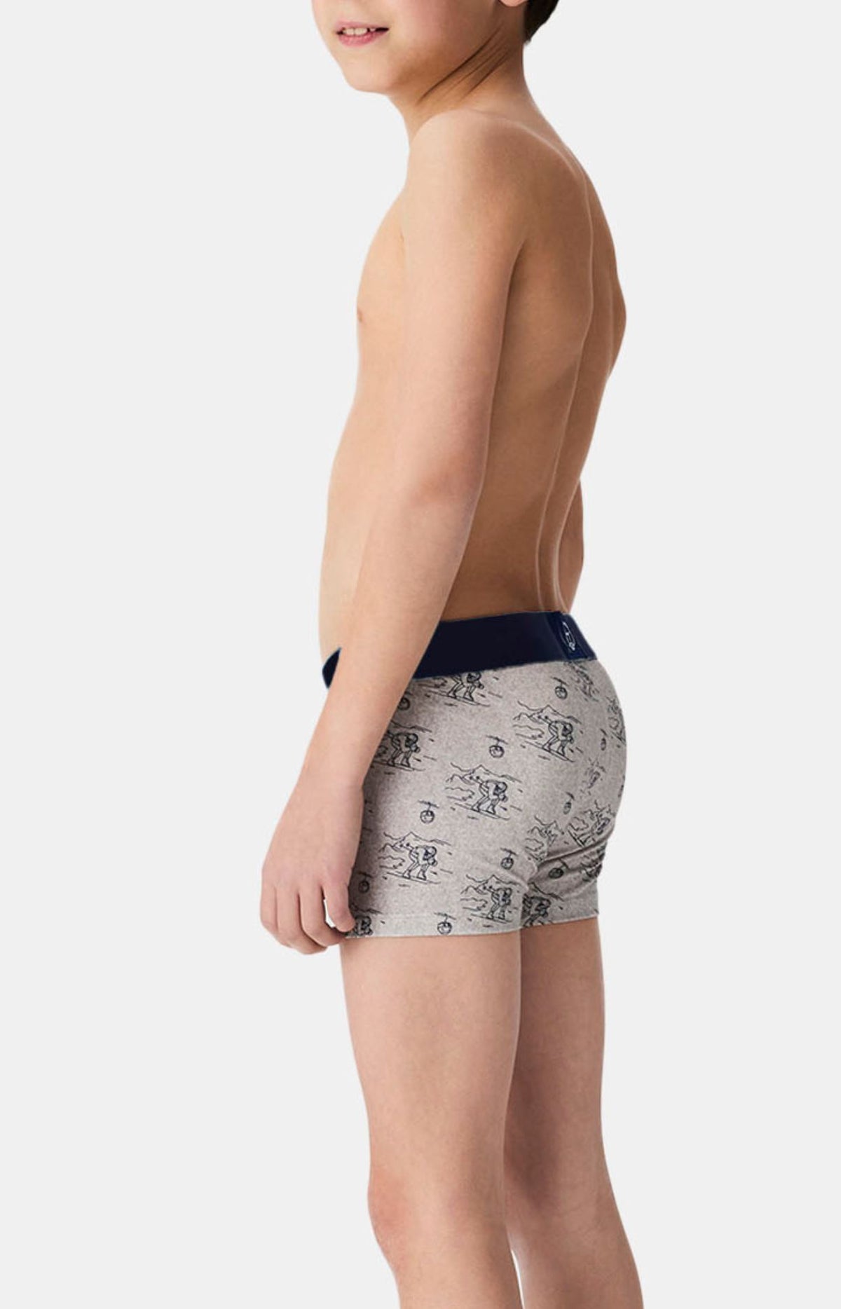 Boxer enfant en jersey de coton - Tout schuss