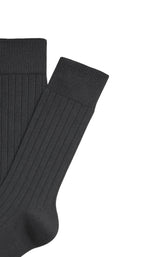 Chaussettes laine mérinos orage homme 2
