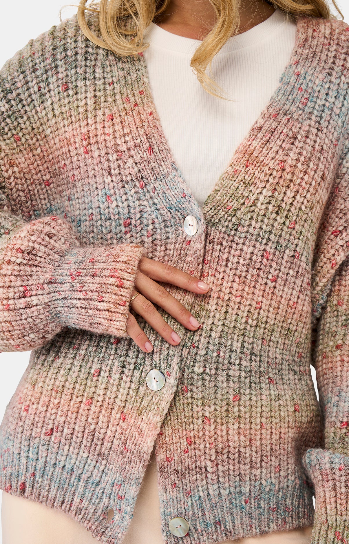 Gilet Femme Alpaga &amp; Laine de Mérinos Multicolore 4