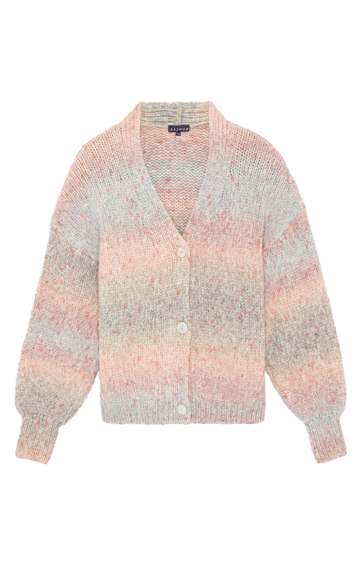 Gilet Femme Alpaga &amp; Laine de Mérinos Multicolore 3