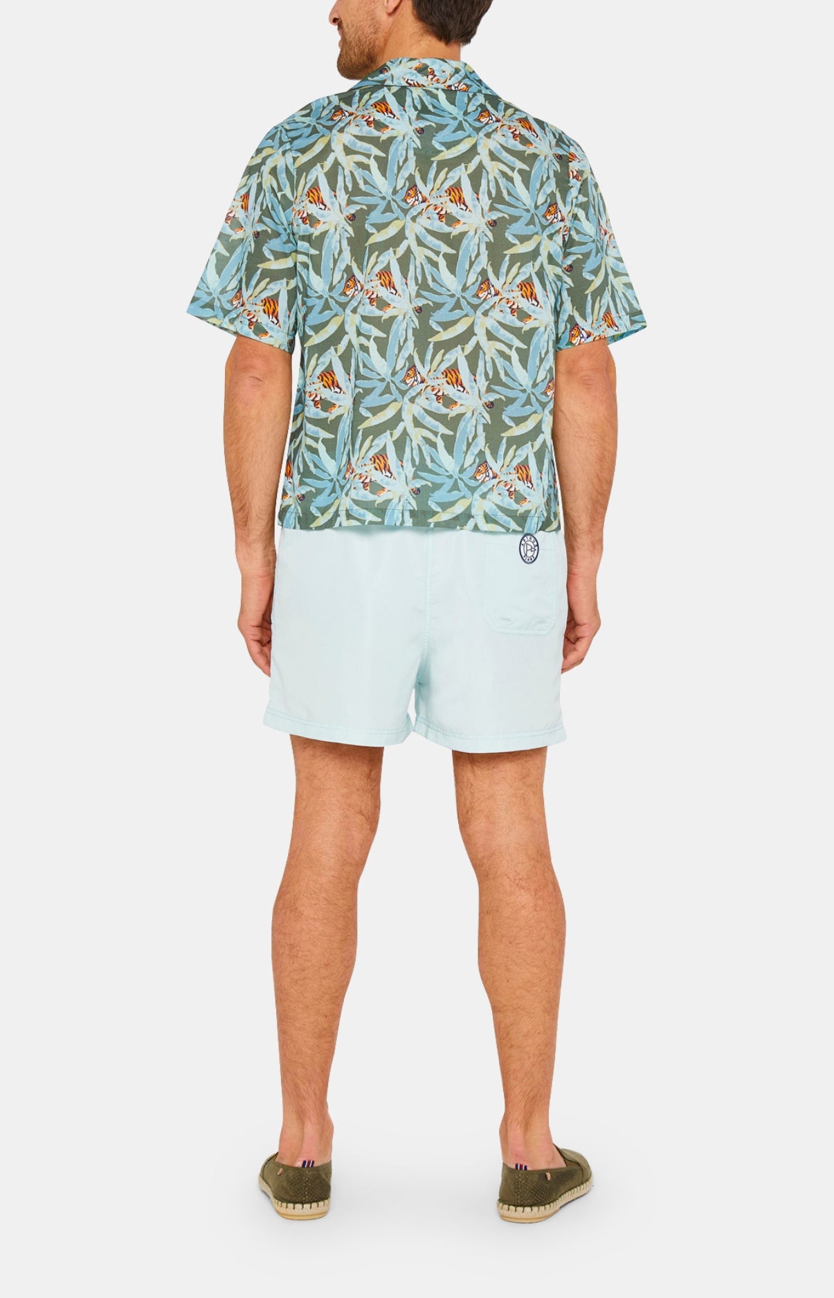 Chemise Homme manches courtes Tigre Vert 4