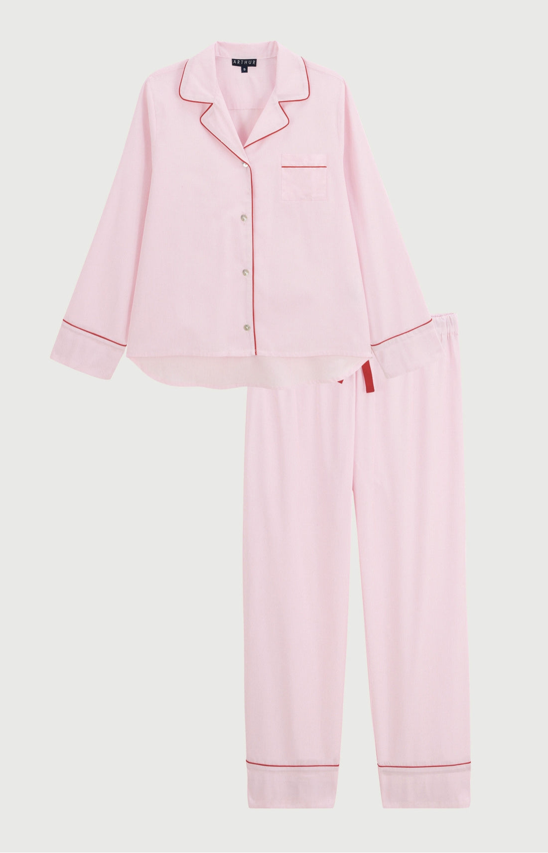 Pyjama boutonné en popeline de coton - Constance