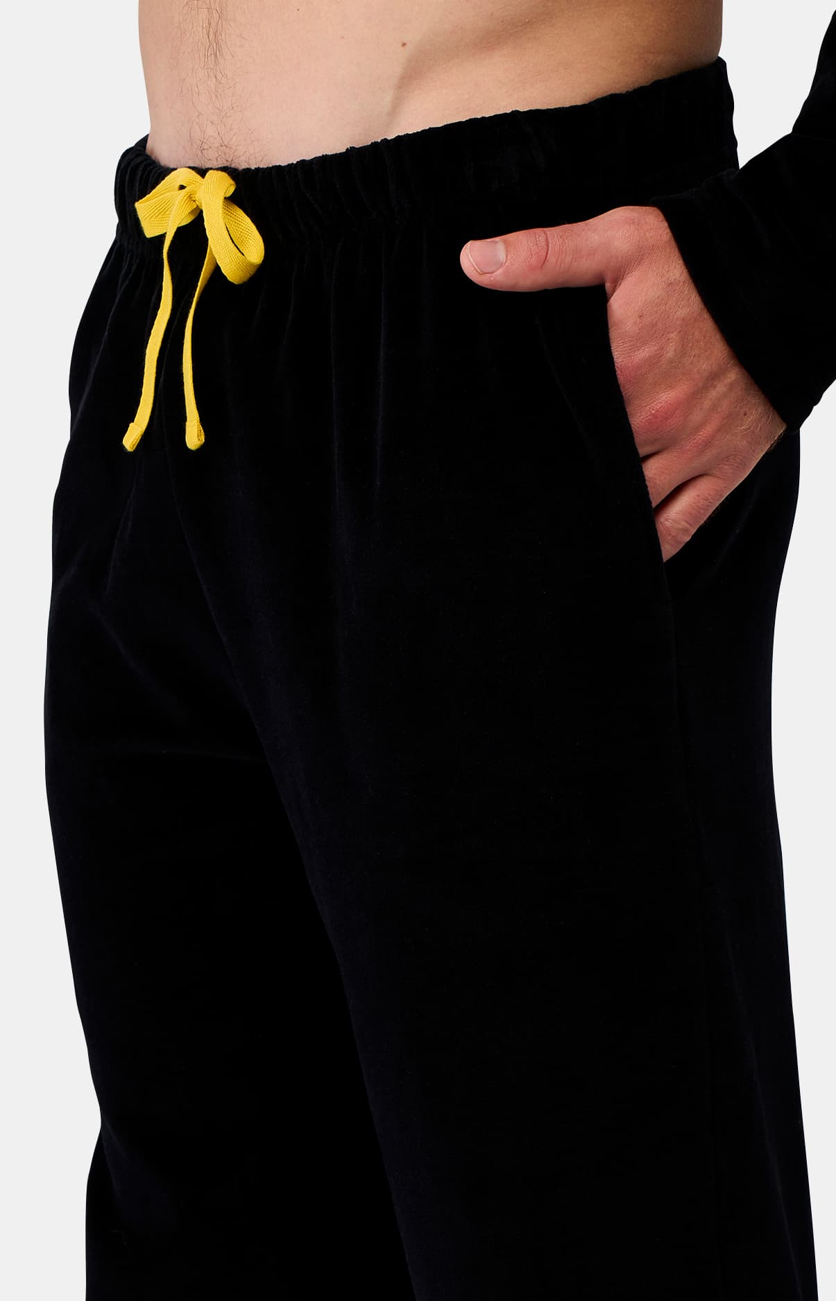 Pyjama manches longues Homme en polaire Noir 5