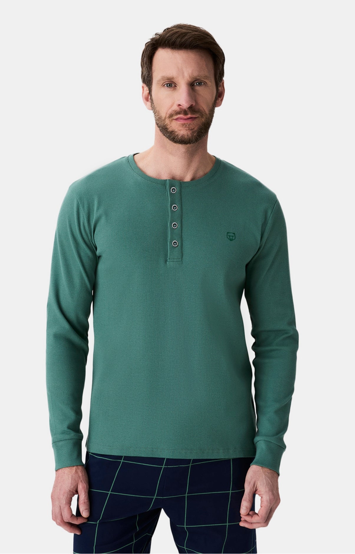 Haut Homme shirt manches longues Lichen SAUGE 1 
