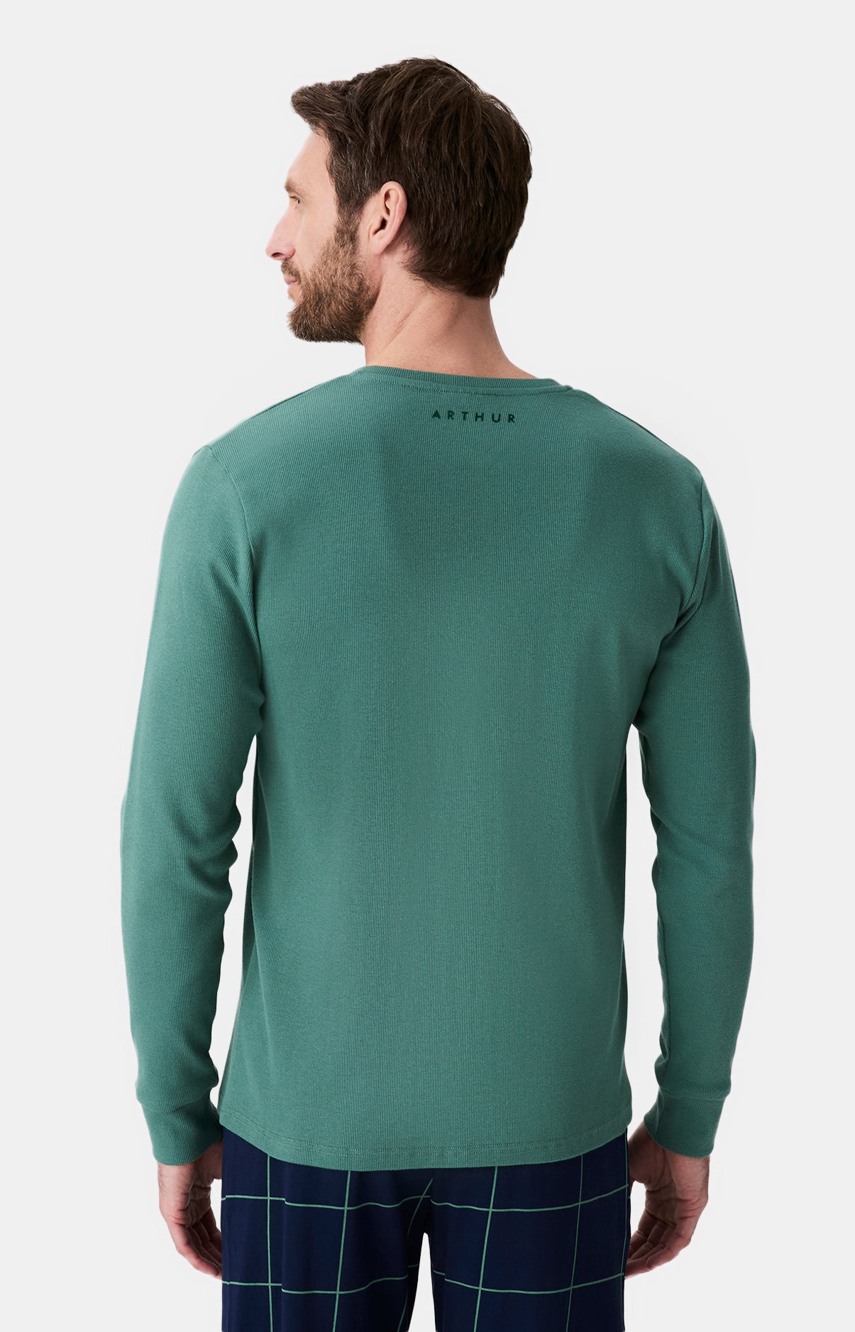 Haut Homme shirt manches longues Lichen SAUGE 5