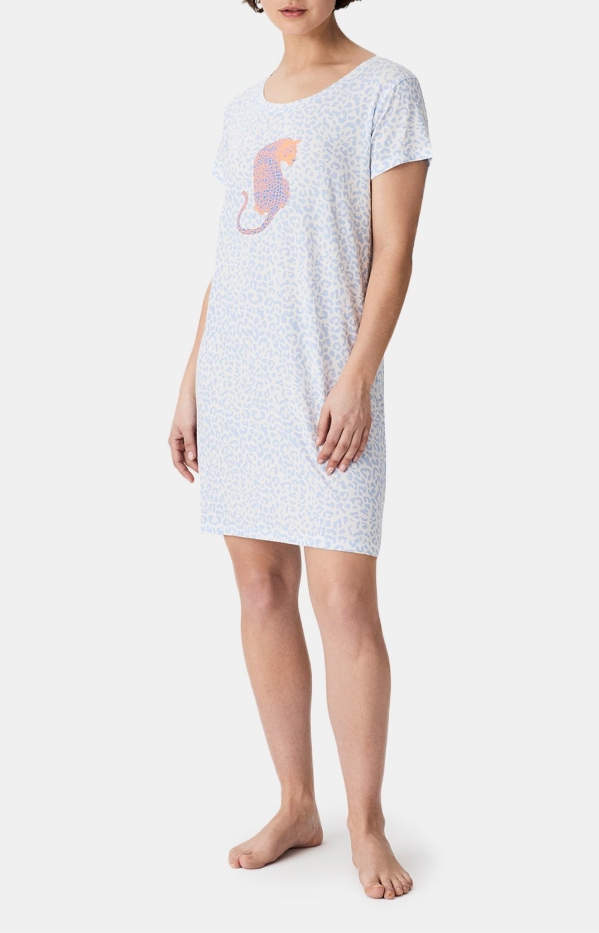 Chemises de nuit Femme Félina BLEU 4