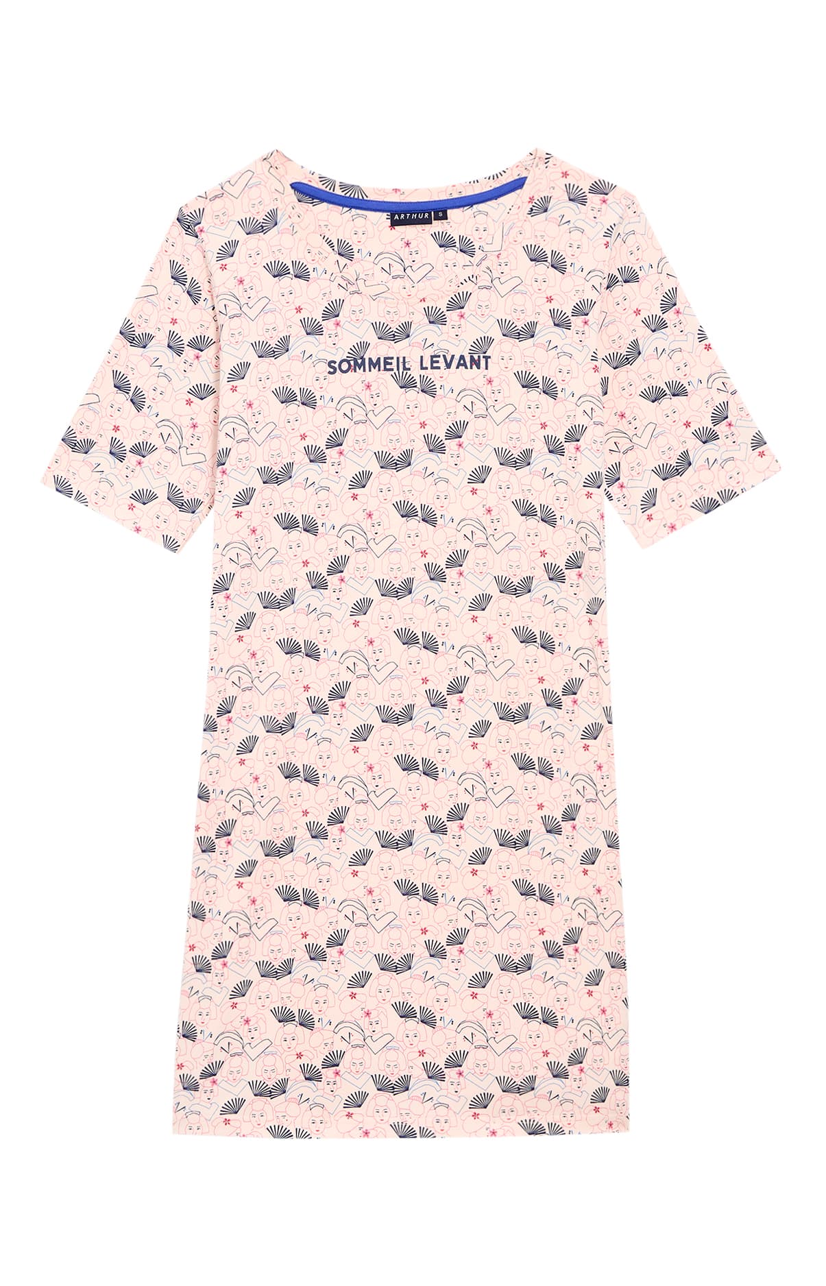 Chemise de nuit sommeil levant - Poudré 3