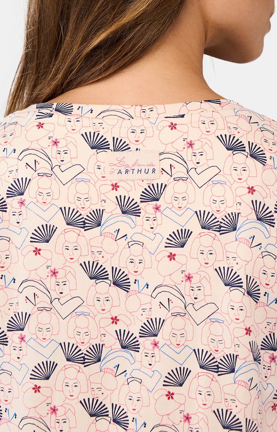Chemise de nuit sommeil levant - Poudré 7