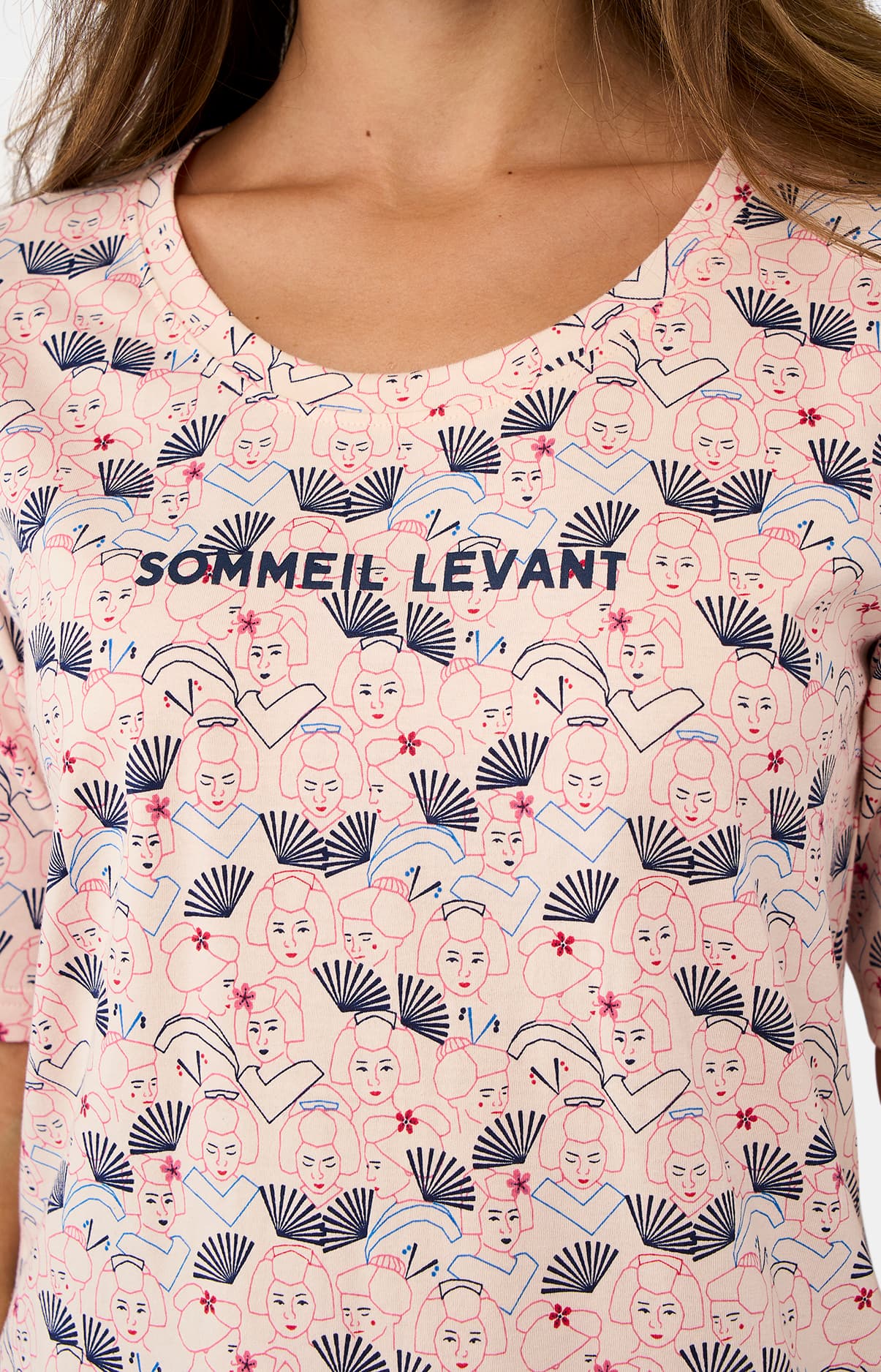 Chemise de nuit sommeil levant - Poudré 4