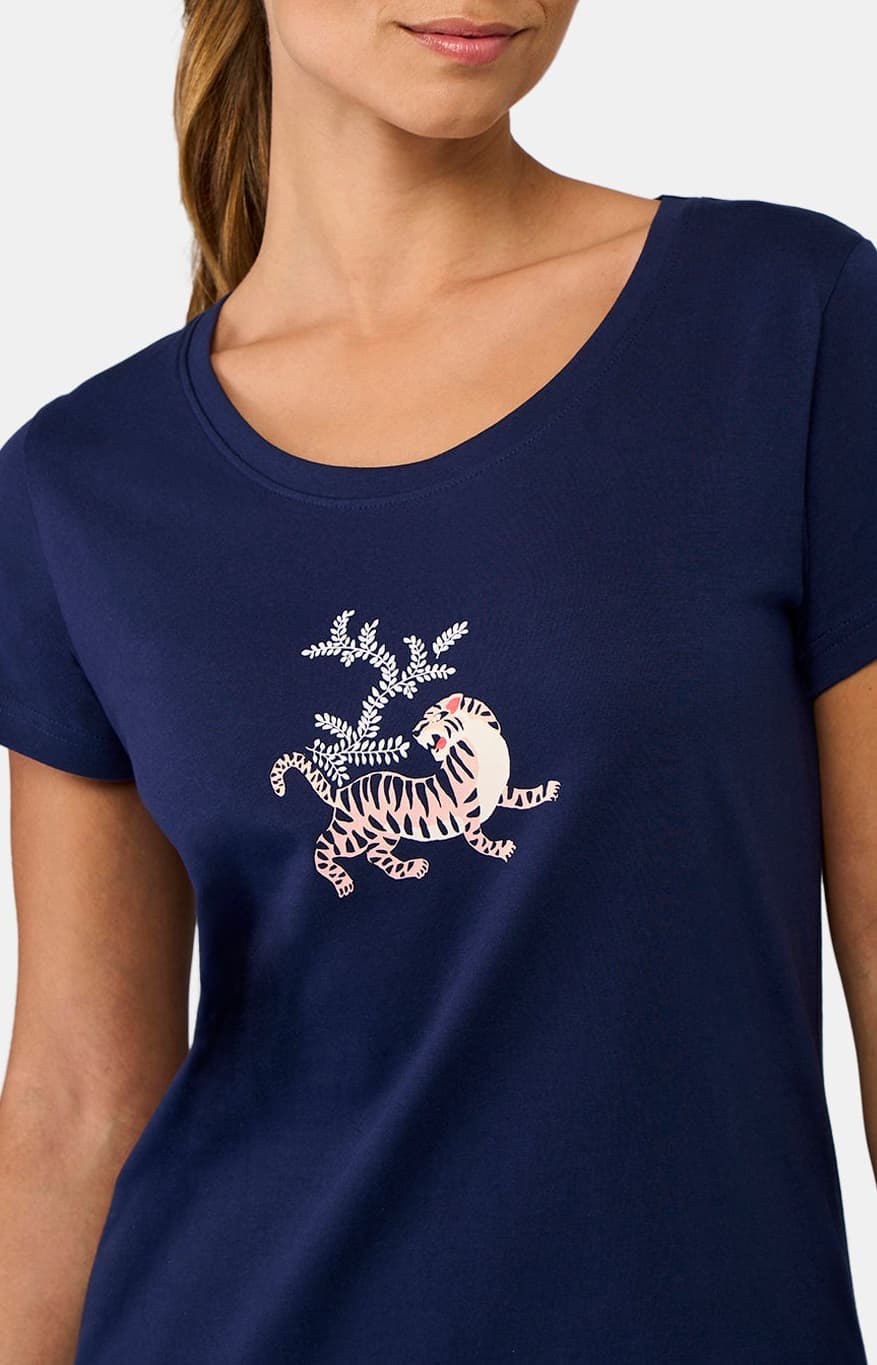 Chemise de nuit Tigre Marine 2