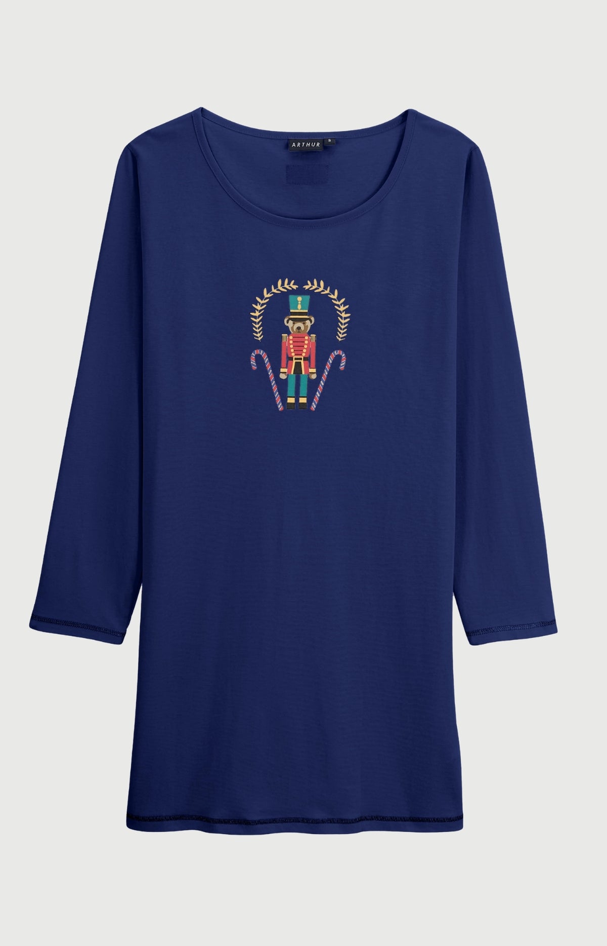 Chemise de nuit en jersey de coton épais - Casse-noisette