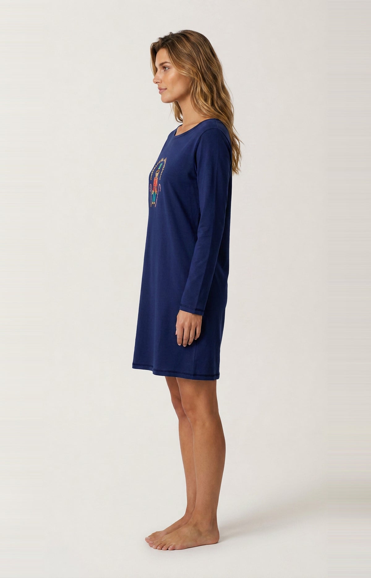 Chemise de nuit en jersey de coton épais - Casse-noisette