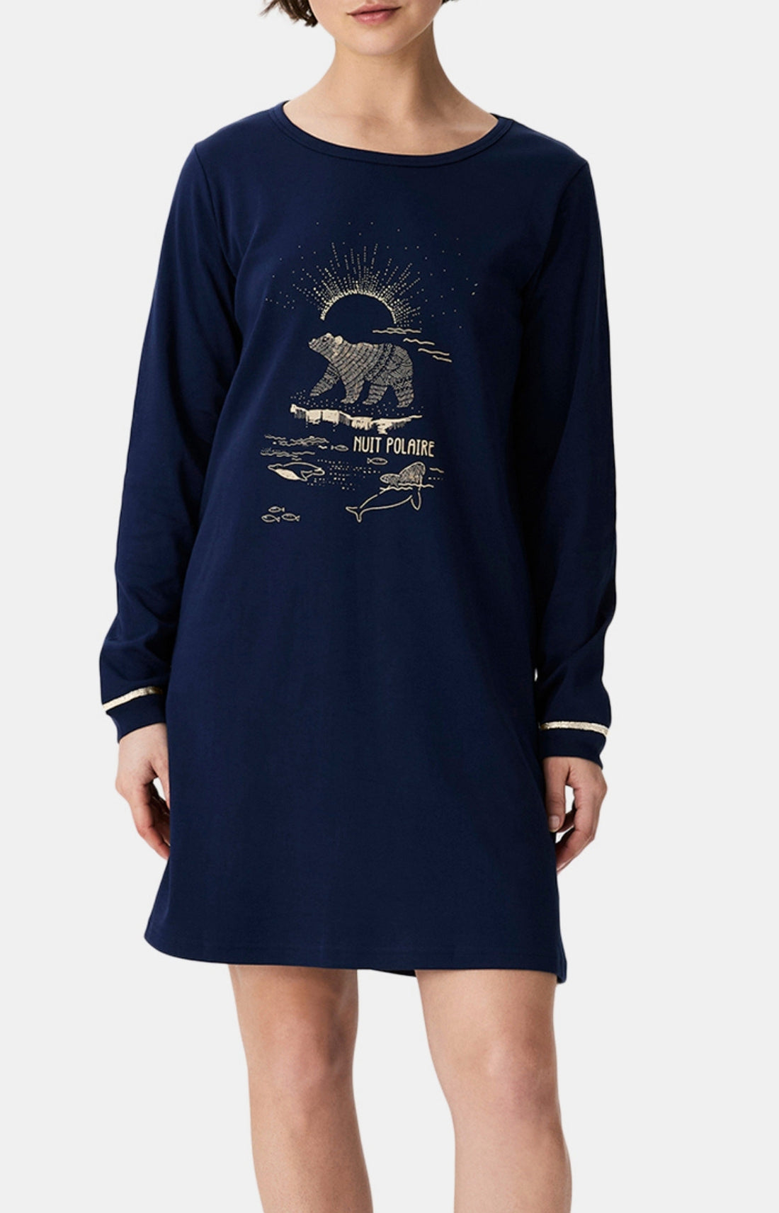 Chemises de nuit Femme Nuit Polaire MARINE 1