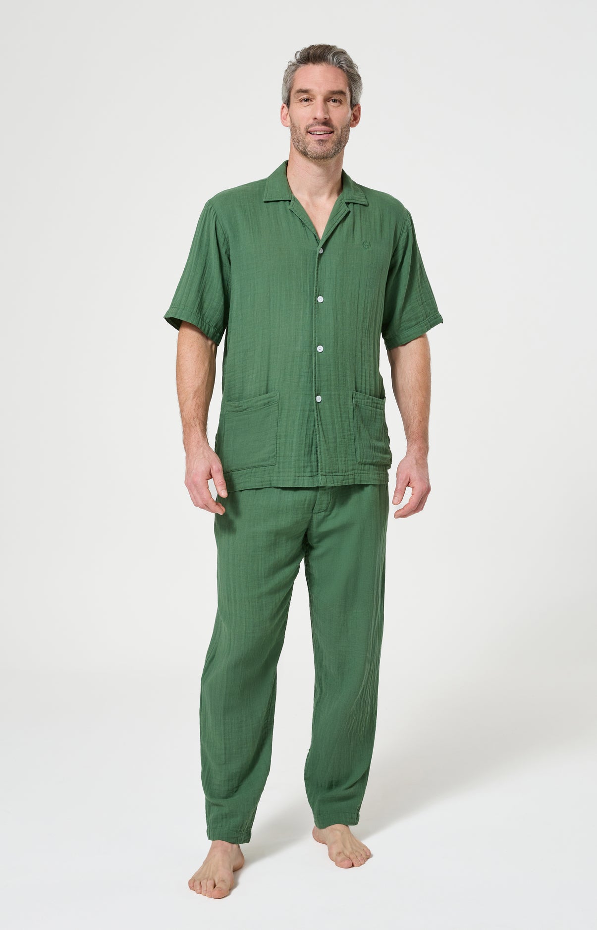 Pyjama Homme Mousse Manches courtes Couleur MOUSSE 1