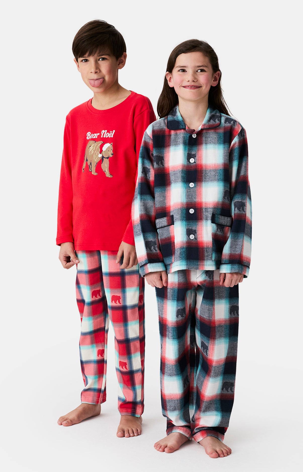 Pyjamas Enfant Bear Noël ROUGE 8