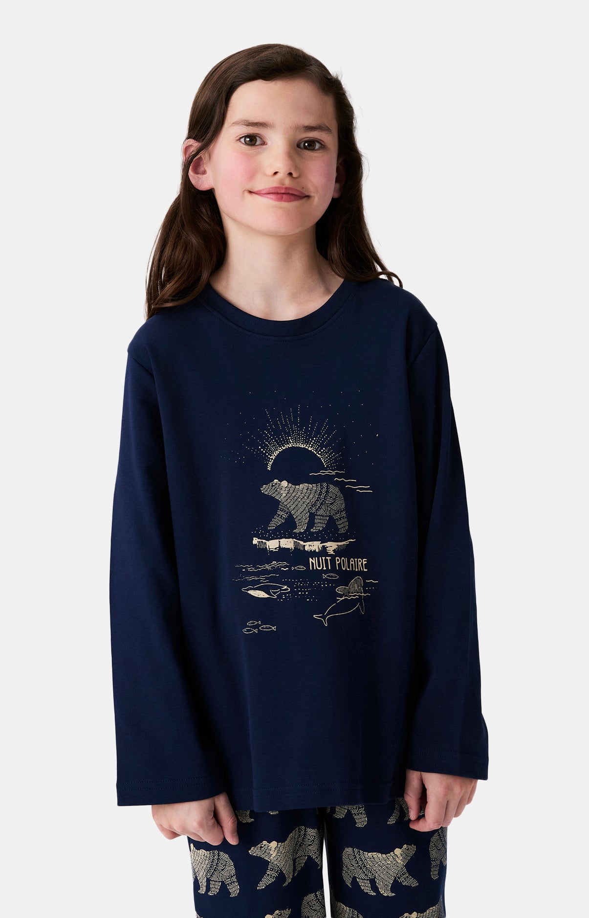 Pyjamas Enfant Nuit Polaire MARINE 4