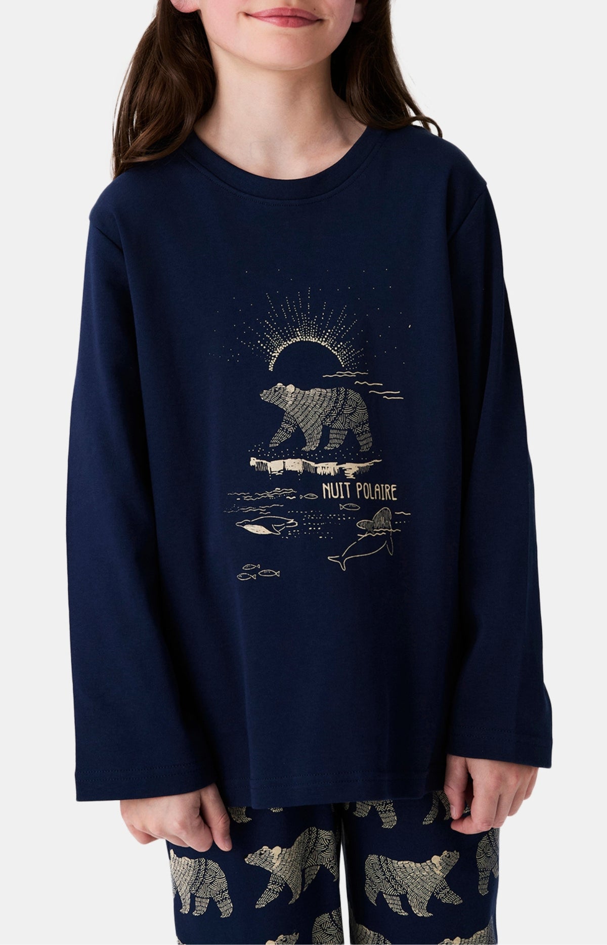 Pyjamas Enfant Nuit Polaire MARINE 4
