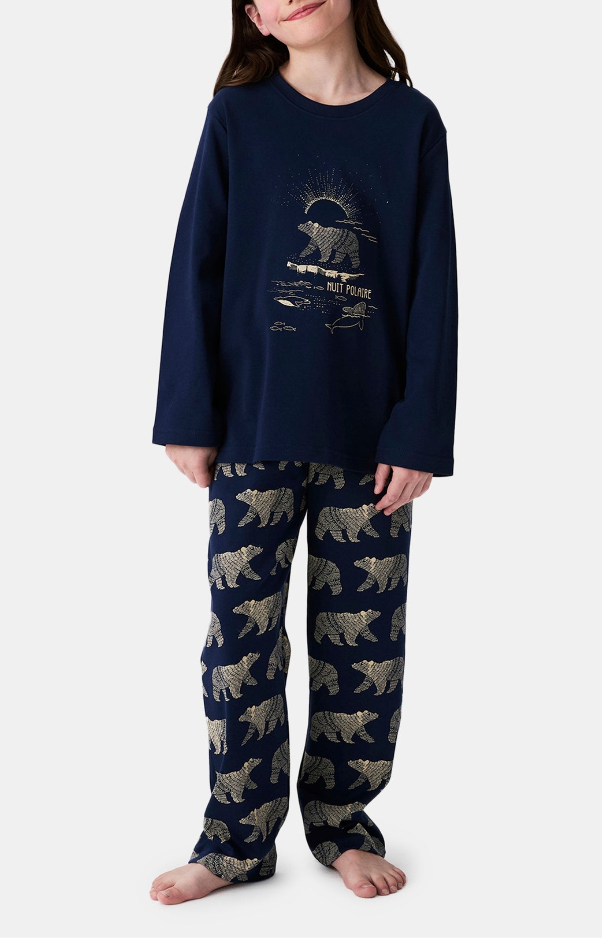 Pyjamas Enfant Nuit Polaire MARINE 1