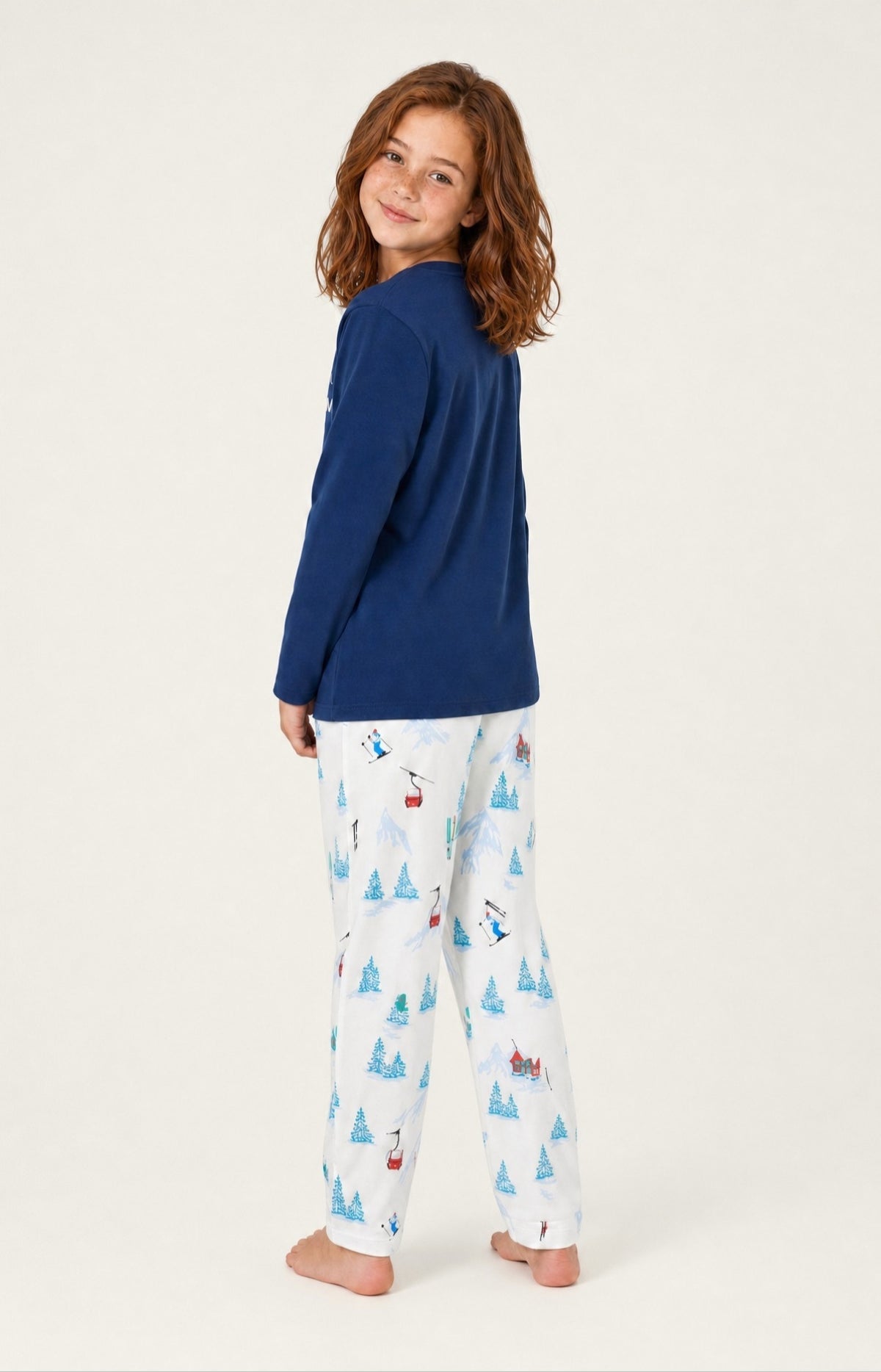 Pyjama enfant en jersey de coton épais - Rêves au sommet