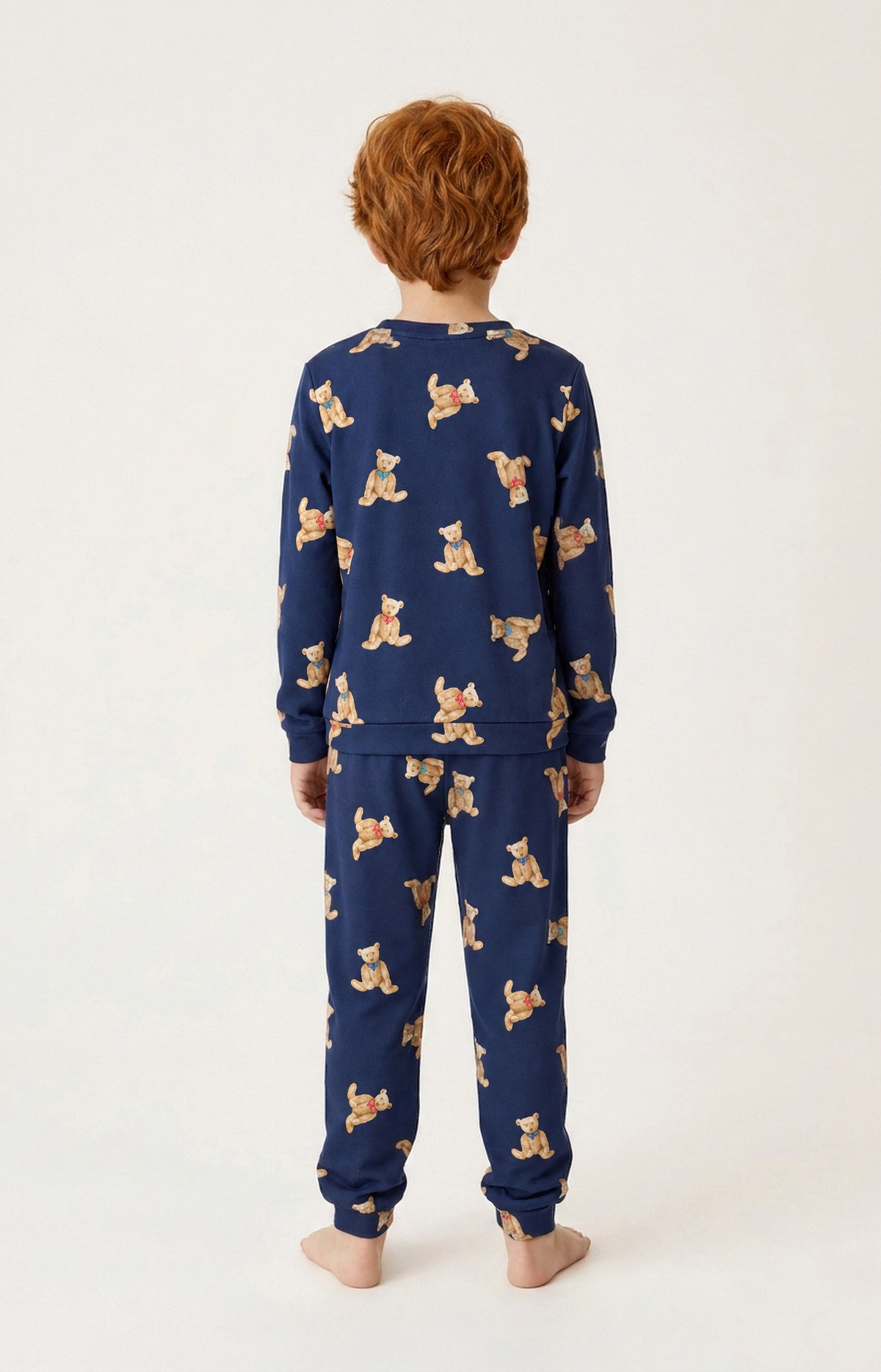 Pyjama enfant en micropolaire - Old Teddy Marine