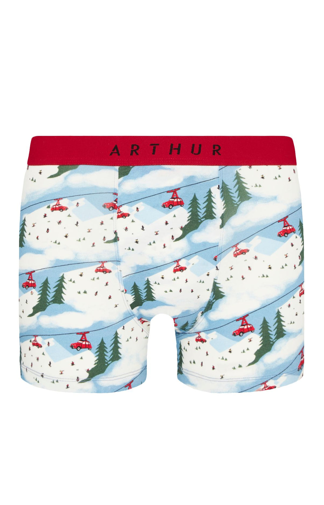 Boxer Homme 2CV des Homme montagnes Blanc et Ivoire 3