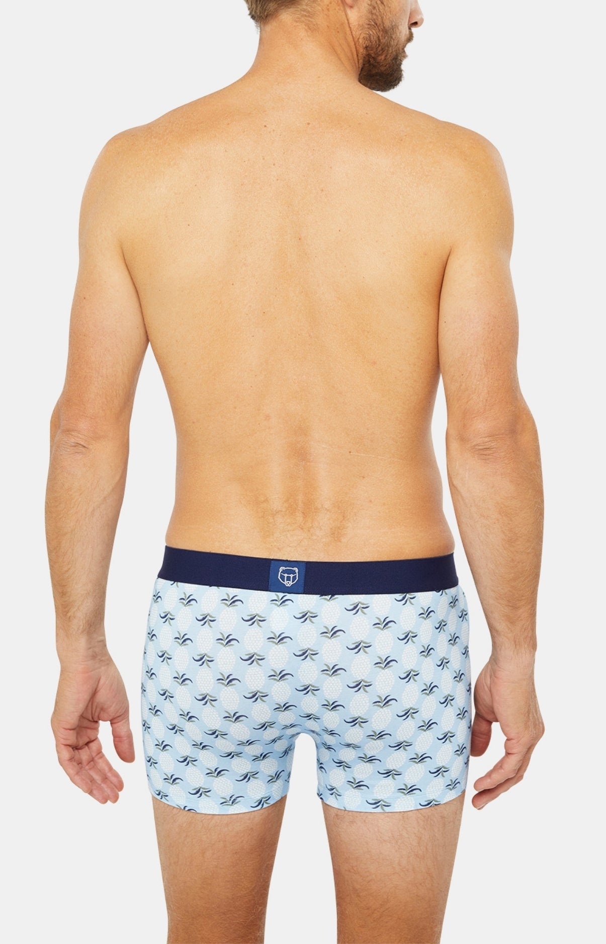 Boxer Homme Ananas Bleu 4