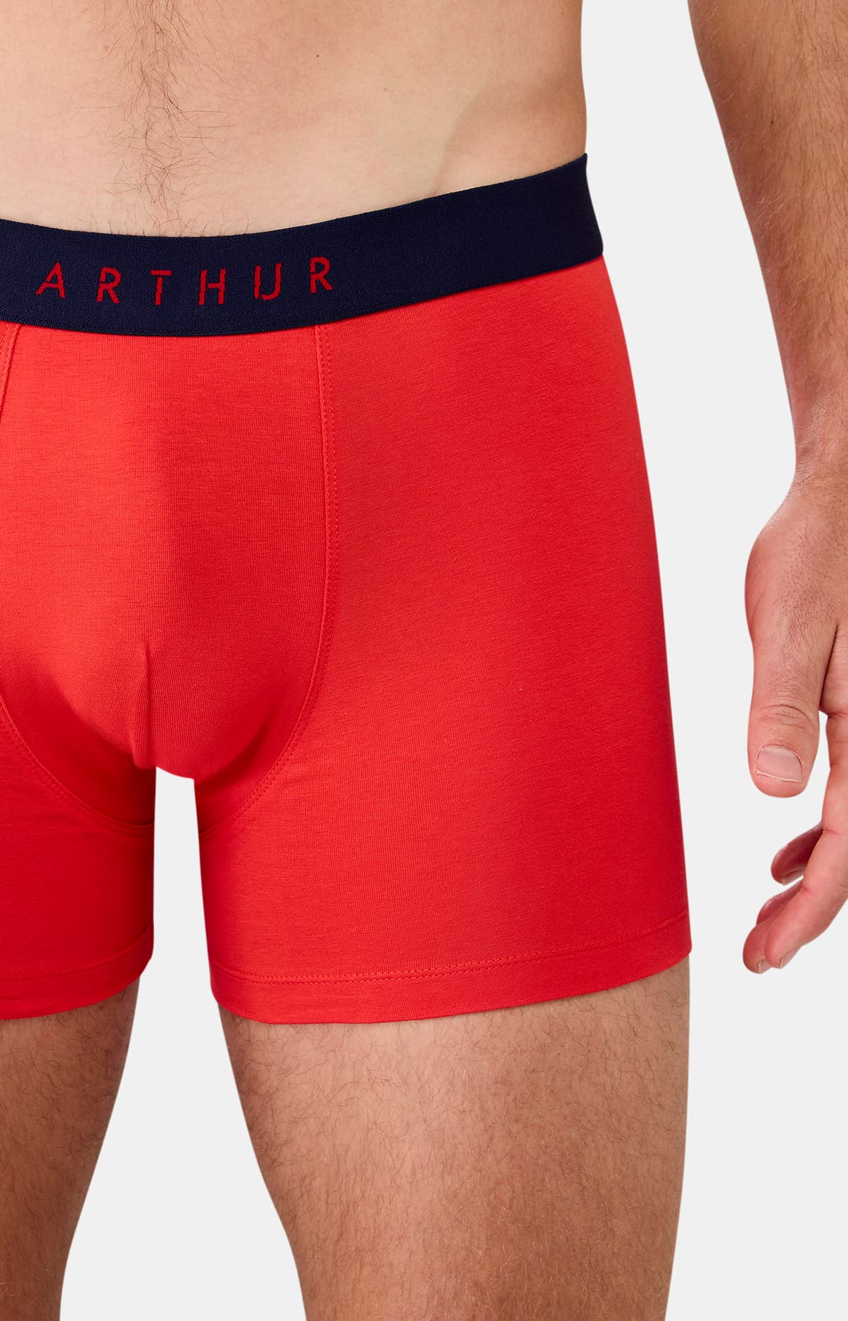 Boxer coton - Rouge 1