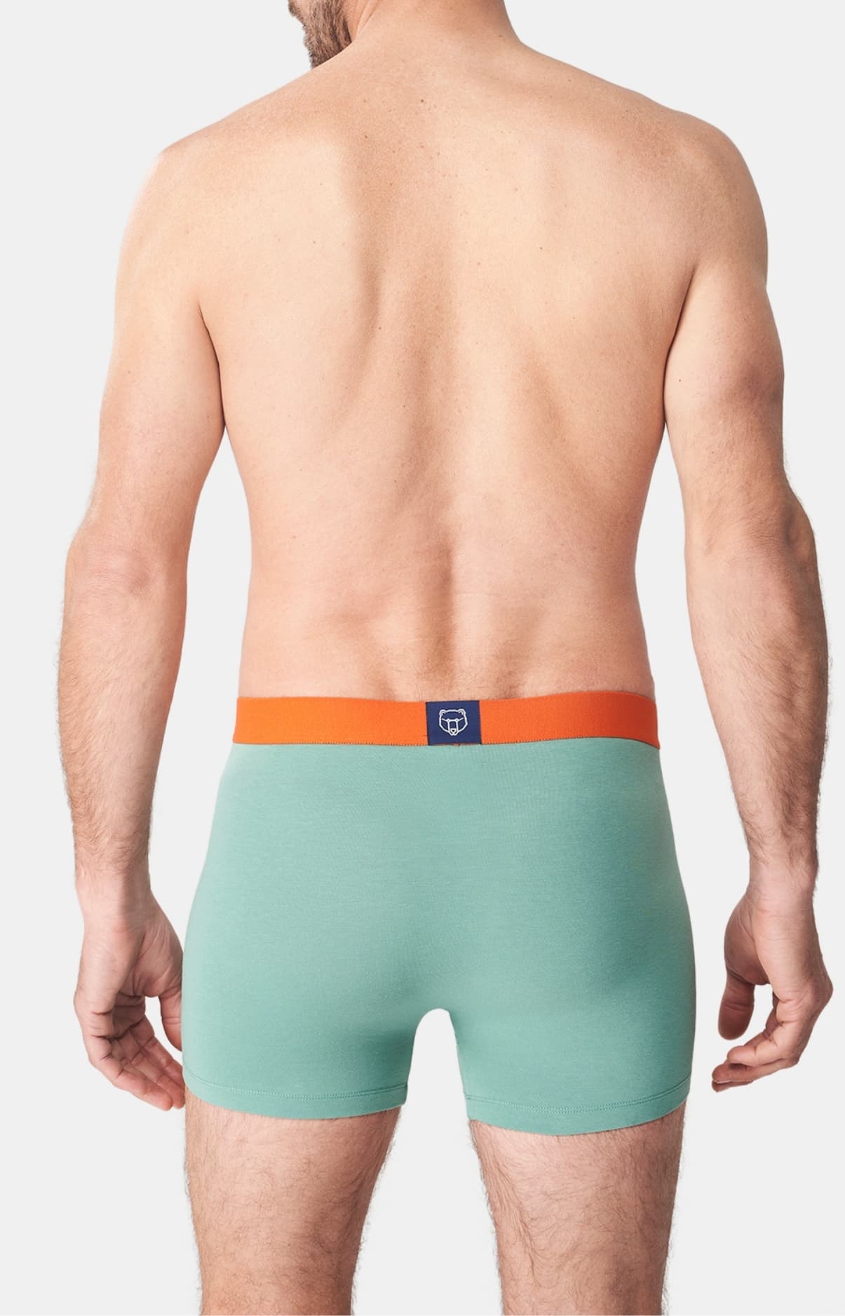 Boxer Homme Coton Homme Vert 5