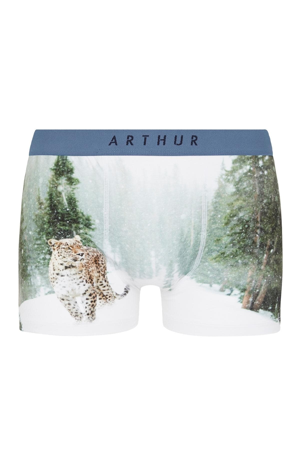 Boxer panthère des neiges Blanc 3