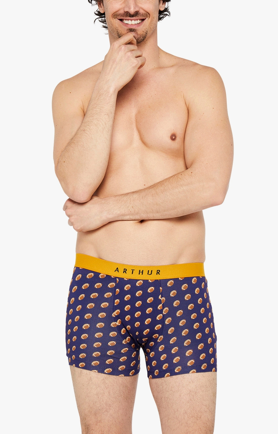 Boxer Homme Rugby Marine 1