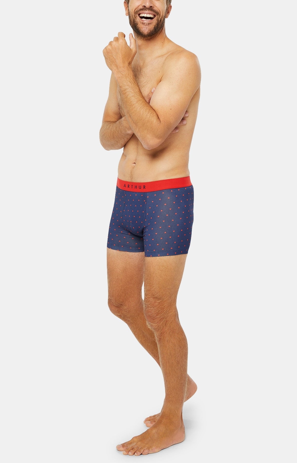 Boxer Homme Joli Coeur Marine 4