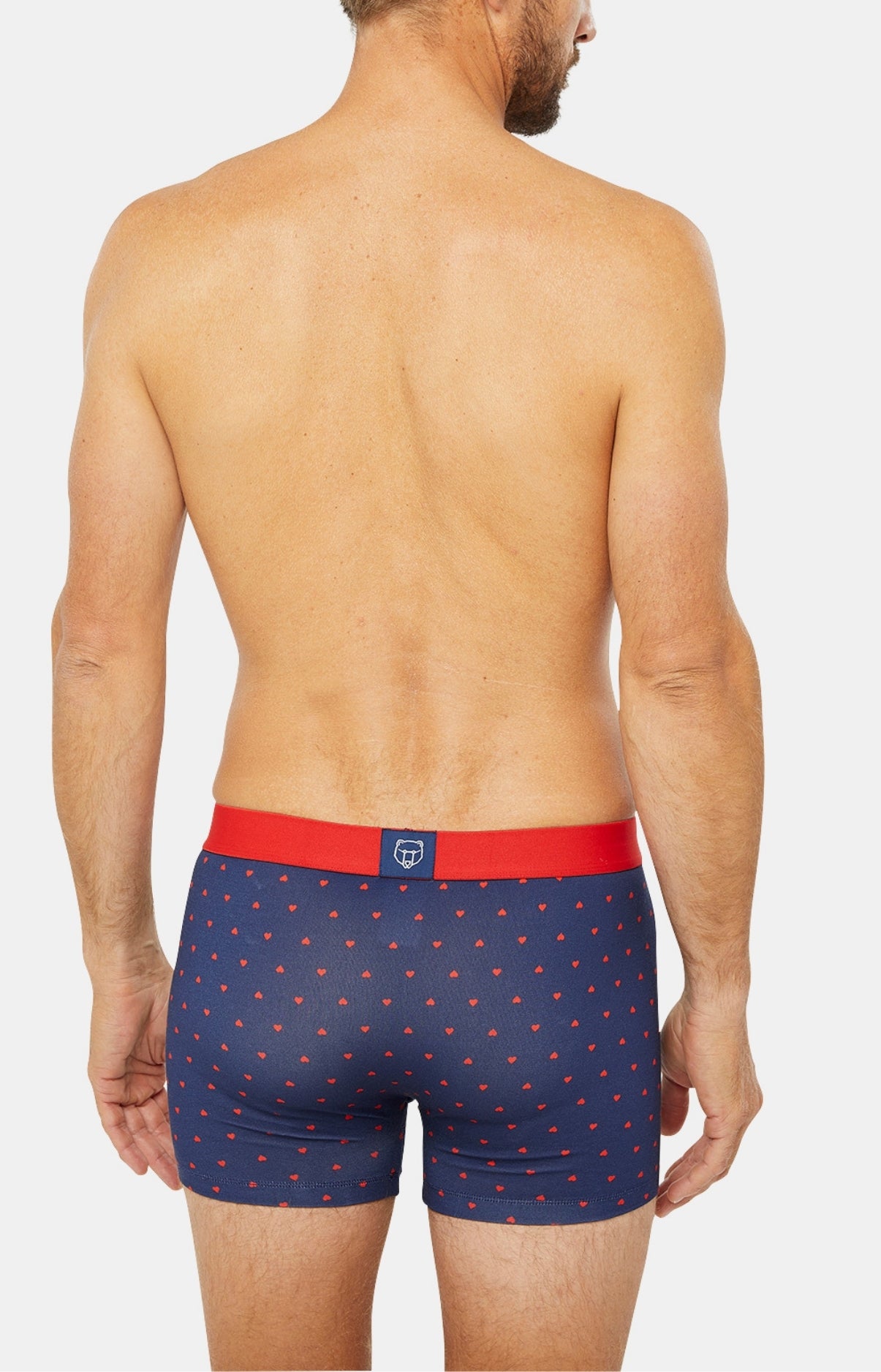 Boxer Homme Joli Coeur Marine 5