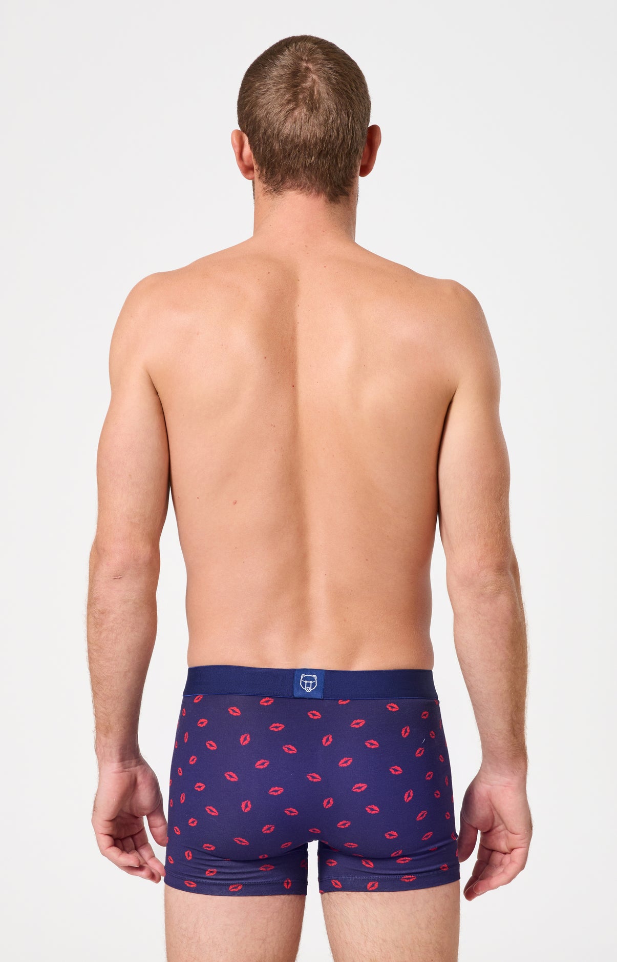 Boxer homme Kiss Imprimé bisous rouge à lèvre 6