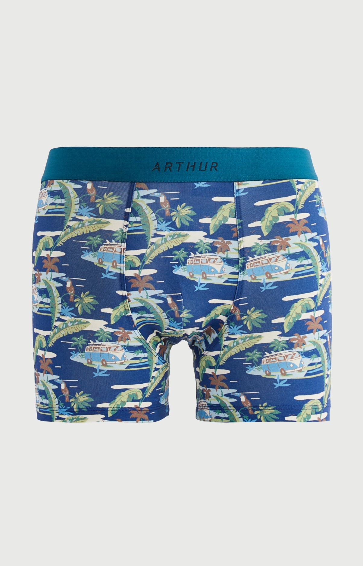 Boxer homme Van Life Imprimé vannes et palmiers multicolores 3