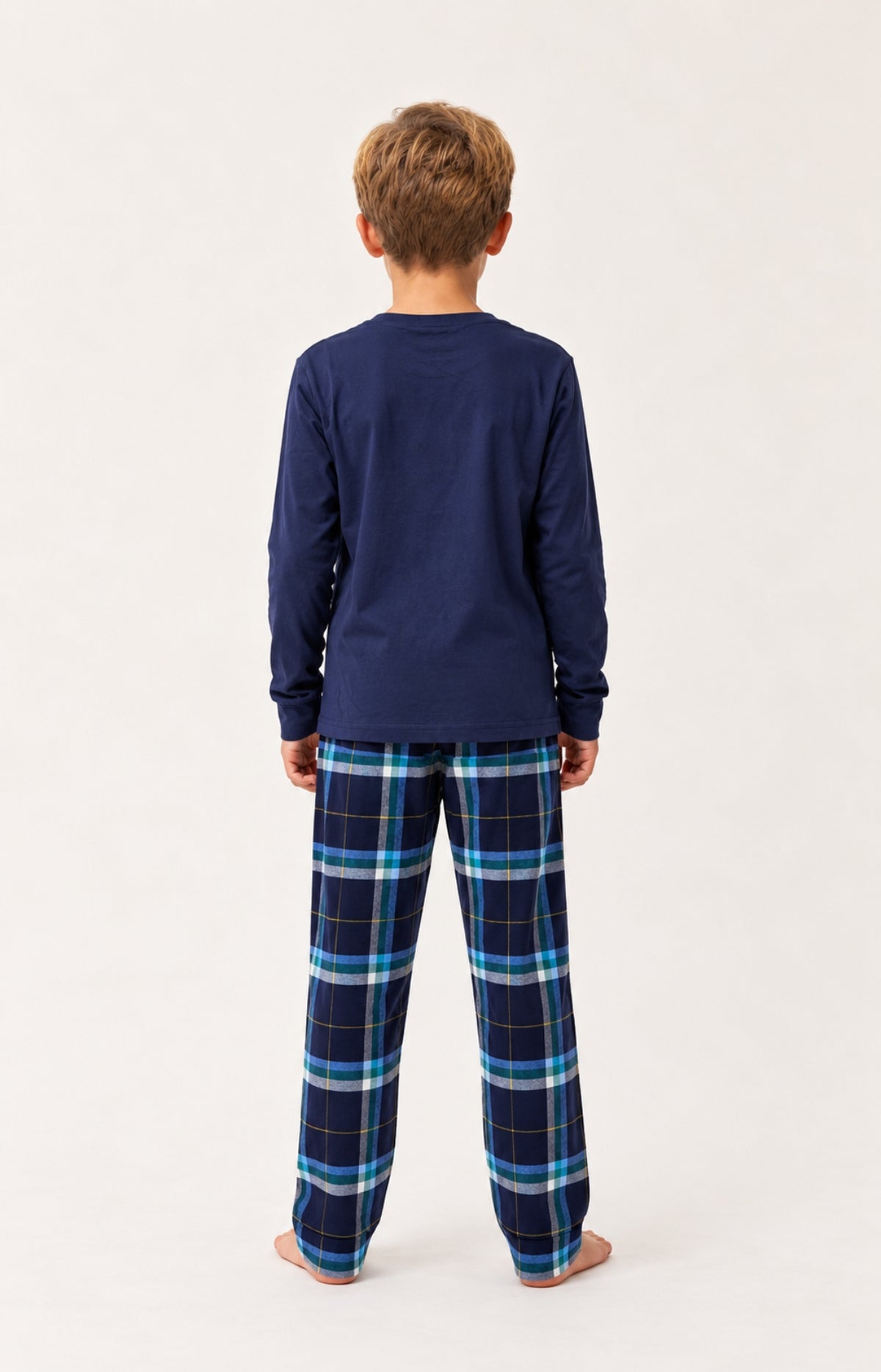 Pyjama enfant en jersey et flanelle de coton - Mark