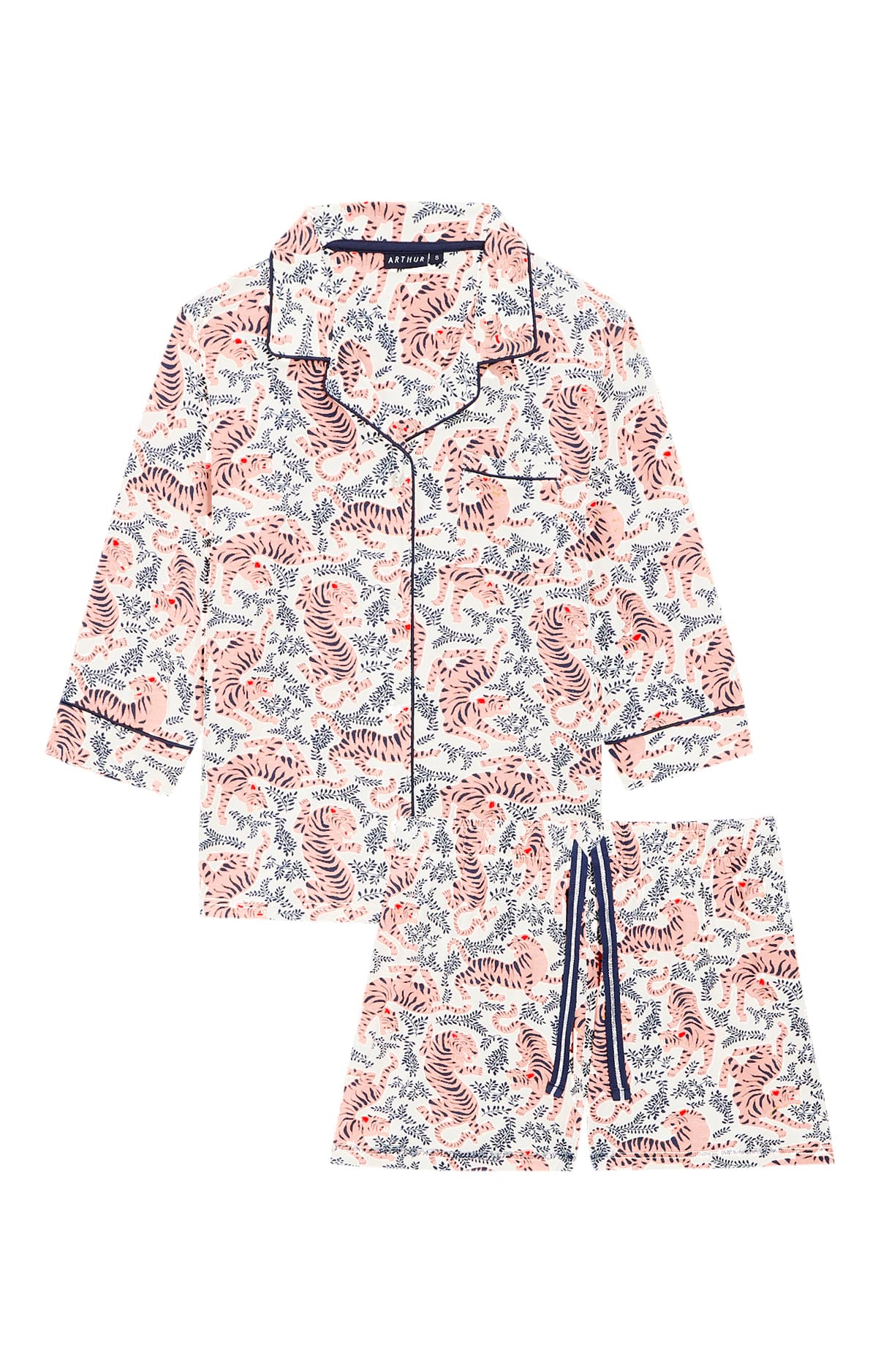 Pyjama court Tigre - Blanc 3