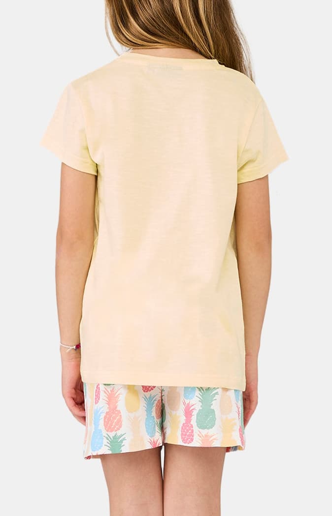 Pyjashort Enfant Ananas Jaune et Multicolore 6