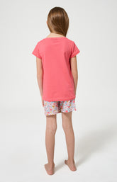 Pyjama Enfant Nina Manches courtes Imprimé chien labrador avec fleurs 6