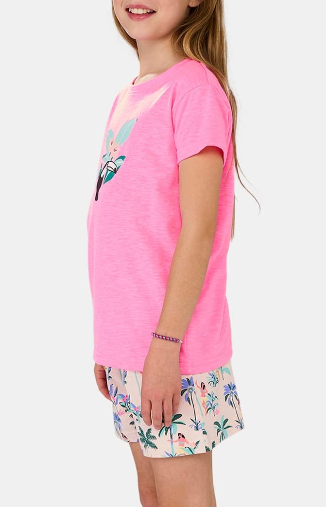 Pyjashort Enfant Vahiné Rose et Multicolore 5