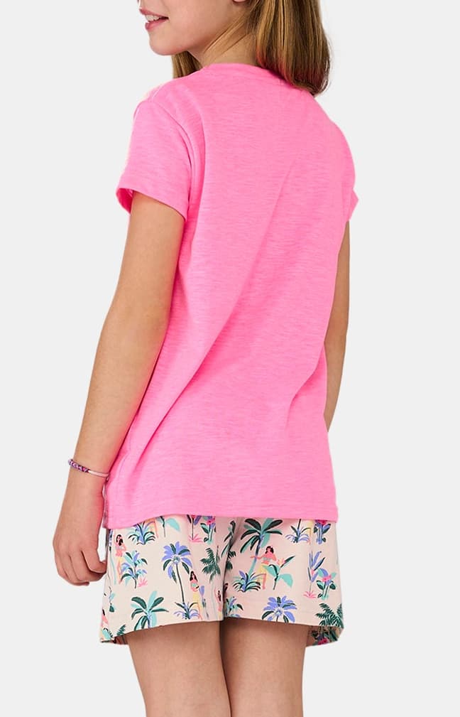 Pyjashort Enfant Vahiné Rose et Multicolore 6