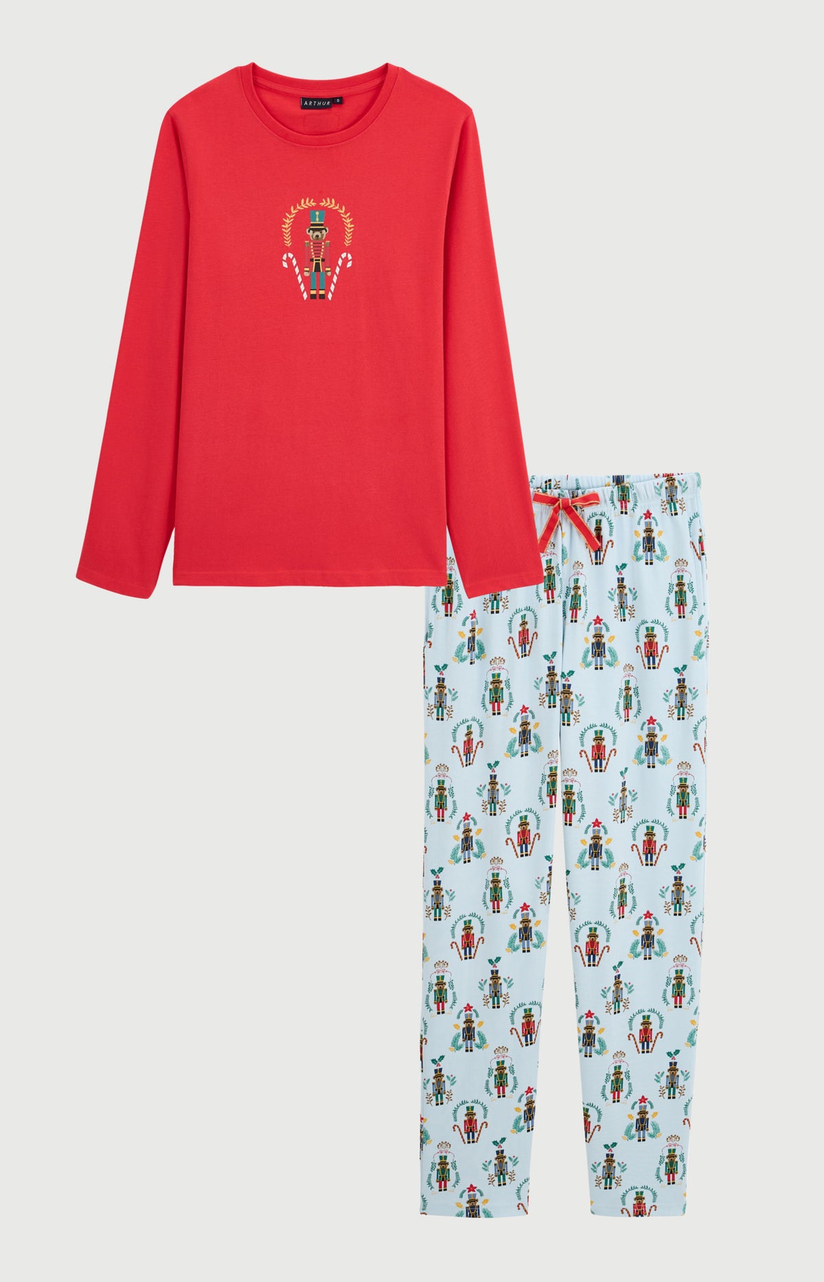 Pyjama en jersey de coton épais - Casse-noisette