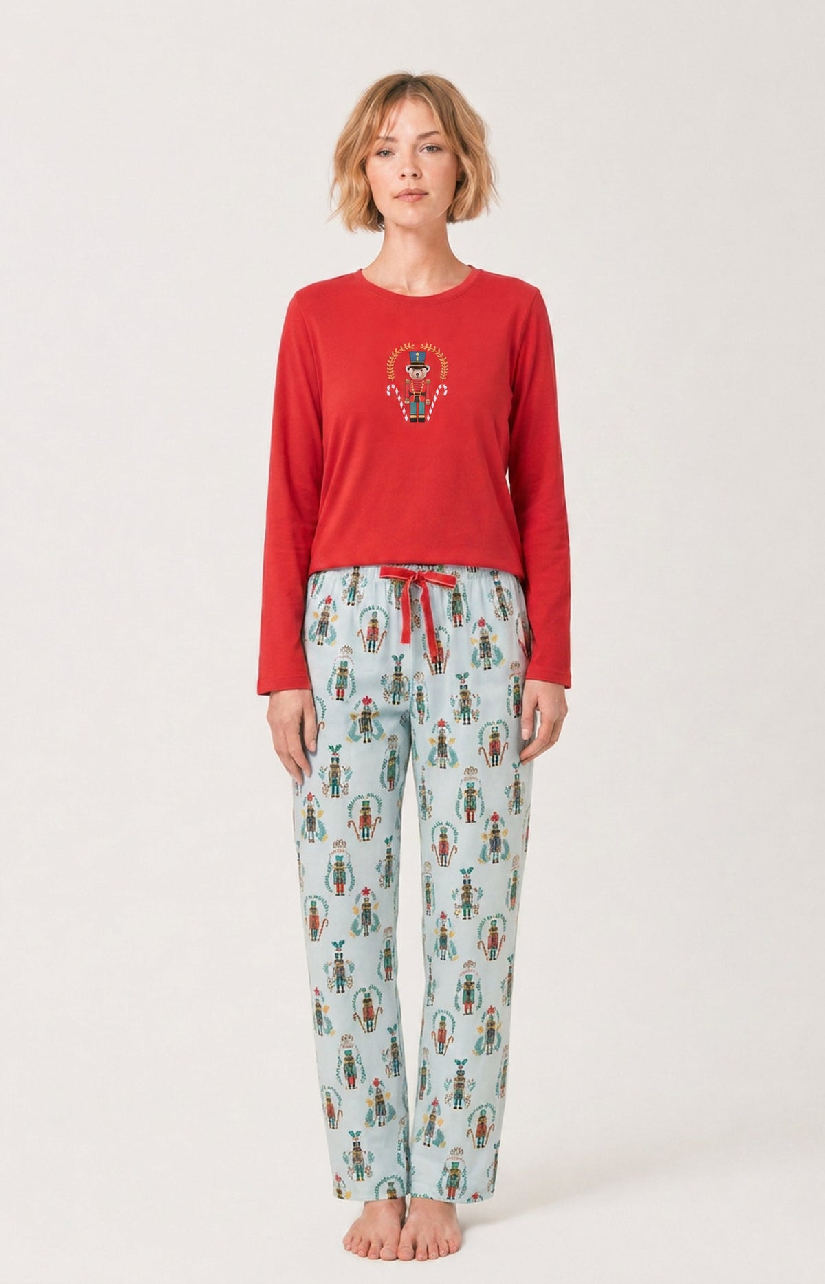 Pyjama en jersey de coton épais - Casse-noisette