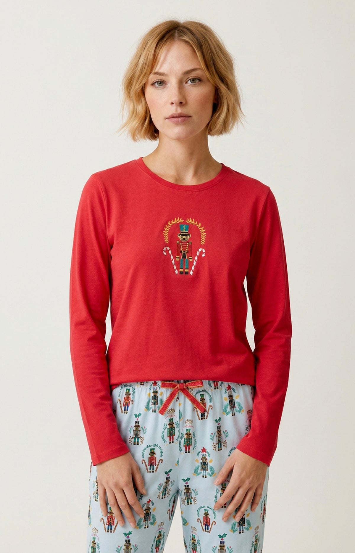 Pyjama en jersey de coton épais - Casse-noisette
