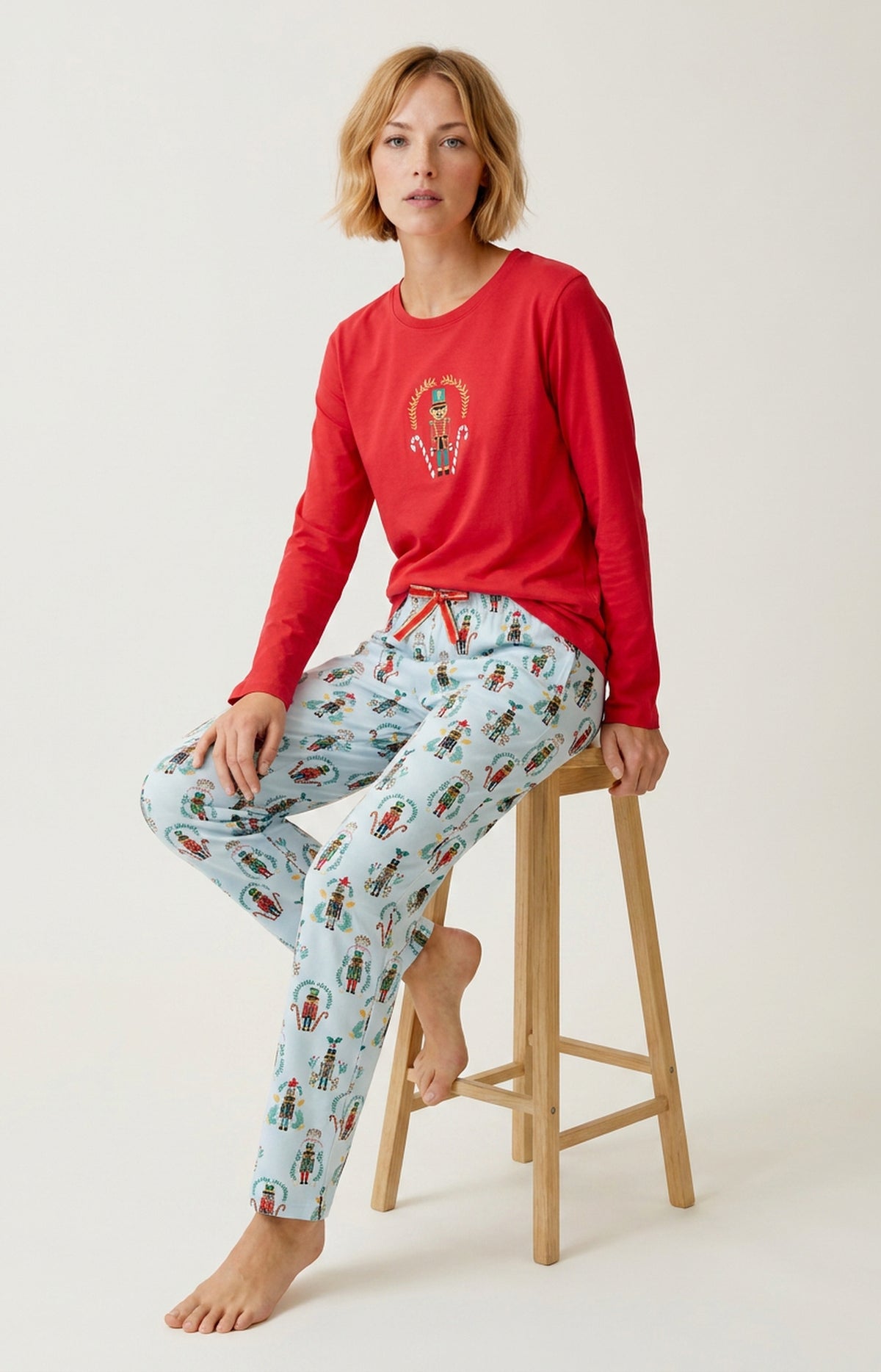 Pyjama en jersey de coton épais - Casse-noisette