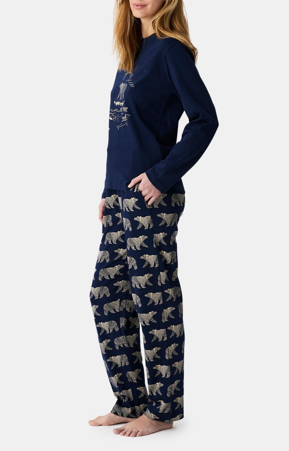 Pyjamas Femme Nuit Polaire MARINE 5