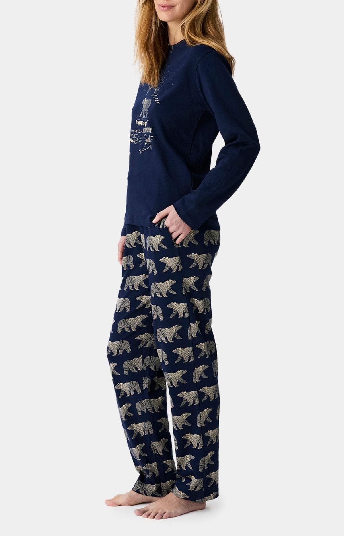Pyjamas Femme Nuit Polaire MARINE 5
