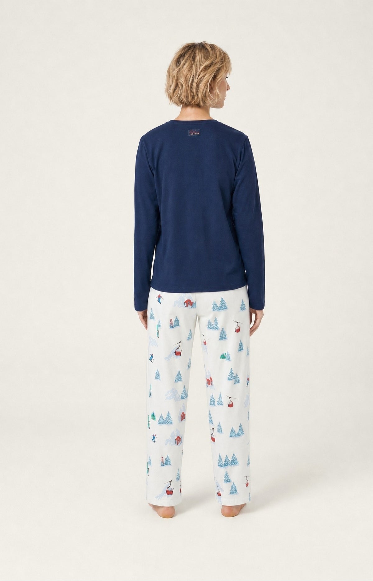 Pyjama en jersey de coton épais - Rêves au sommet