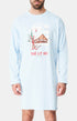 Maxi Tee-shirt Homme Thé Lit Ski Bleu 1