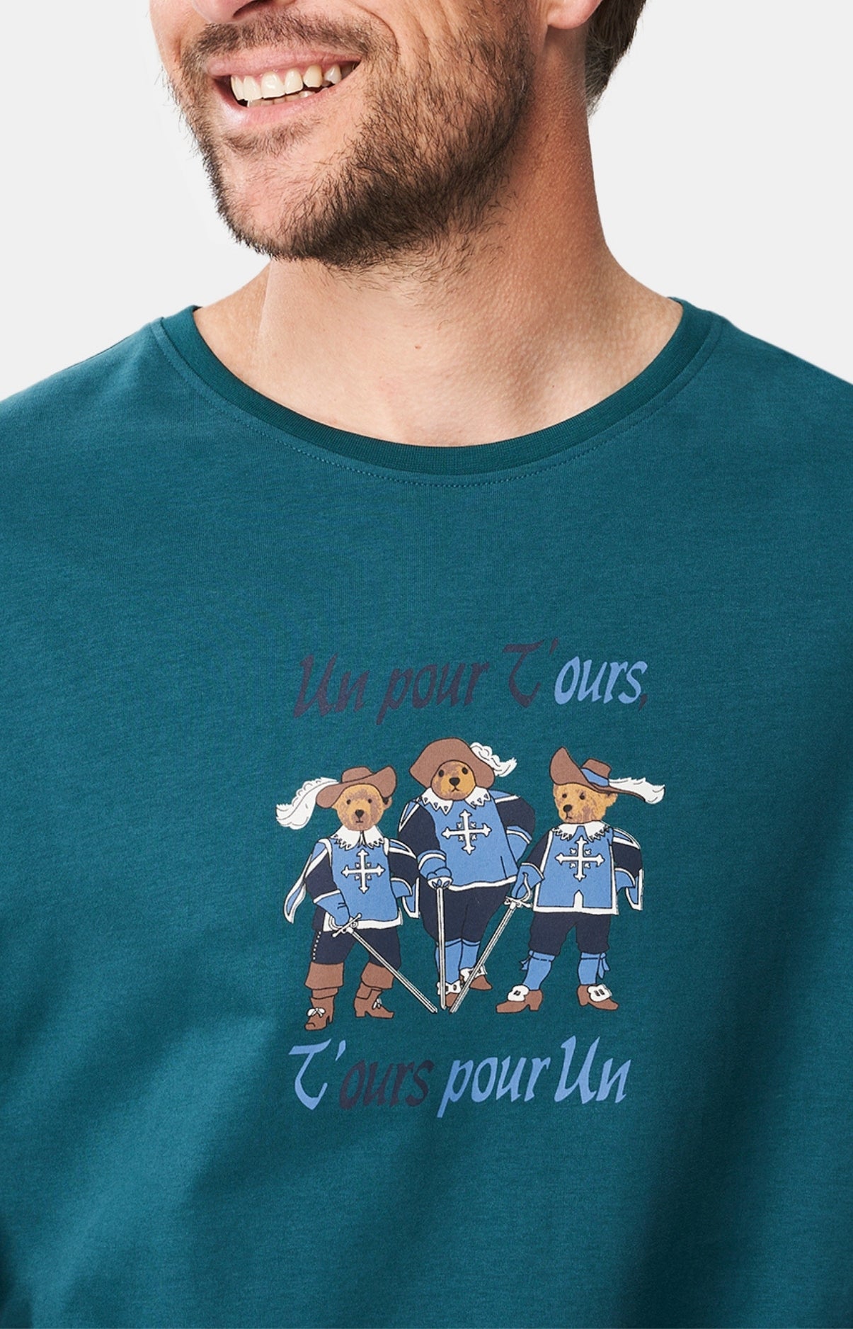 Maxi Tee-shirt Homme Teddy mou(r)squetaires Vert 2