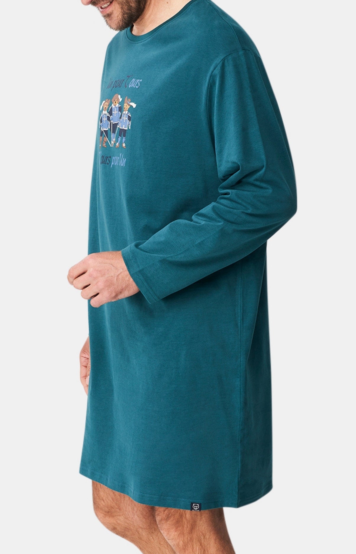Maxi Tee-shirt Homme Teddy mou(r)squetaires Vert 4